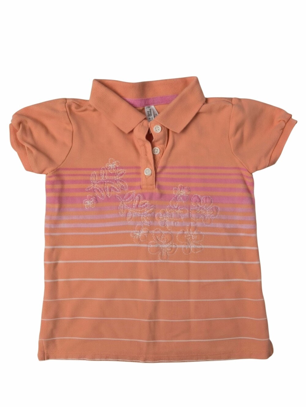 Vintage Y2K Old Navy Toddler Girls Tropical Floral Polo Shirt 3T​
